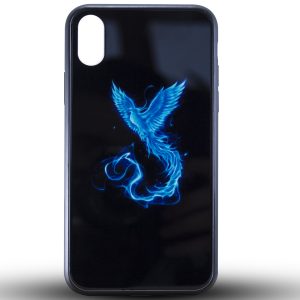 Чехол Night Luminous Glass Case для Iphone XS Max (Phoenix)