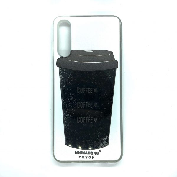 Чохол з блискітками Liquid Print для Samsung Galaxy A50/A30s Кава