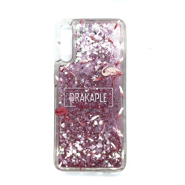 Чохол з блискітками Liquid Print для Samsung Galaxy A50/A30s Фламінго