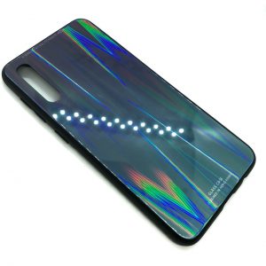 TPU+Glass чехол Gradient Aurora с градиентом для Samsung A50 2019 (A505) / A30s 2019 (A307) (Фиолетовый / Зеленый)