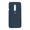 Оригинальный чехол Silicone Cover 360 с микрофиброй для OnePlus 7 Pro (Темно-синий)