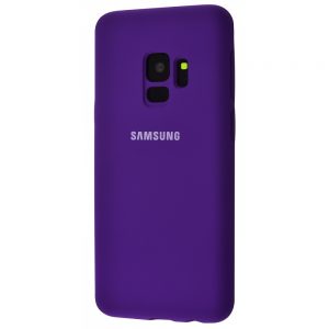 Оригинальный чехол Silicone Cover 360 с микрофиброй для Samsung Galaxy S9 (G960) (Фиолетовый)