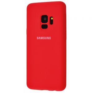 Оригинальный чехол Silicone Cover 360 с микрофиброй для Samsung Galaxy S9 (G960) (Красный)