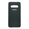 Оригинальный чехол Silicone Cover 360 с микрофиброй для Samsung S10 (G973) (Dark Olive)