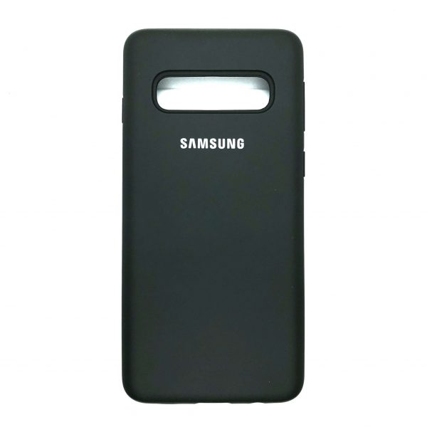 Оригинальный чехол Silicone Cover 360 с микрофиброй для Samsung S10 (G973) (Dark Olive)