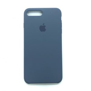 Оригинальный чехол Silicone Case с микрофиброй для Iphone 7 Plus / 8 Plus №45 (Lavender Grey)