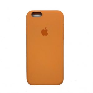 Оригинальный чехол Silicone Case с микрофиброй для Iphone 6 / 6s (Carrot)