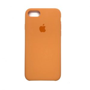 Оригинальный чехол Silicone Case с микрофиброй для Iphone 7 / 8 / SE (2020) №51 (Carrot)