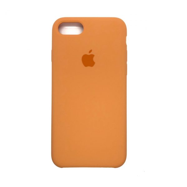 Оригинальный чехол Silicone Case с микрофиброй для Iphone 7 / 8 / SE (2020) №51 (Carrot)