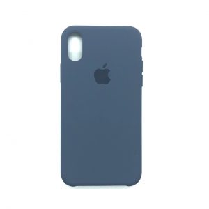 Оригинальный чехол Silicone Case с микрофиброй для Iphone X / XS №45 (Lavender Grey)
