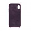 Оригинальный чехол Silicone Case с микрофиброй для Iphone XS Max №46 (Marsala) 25469