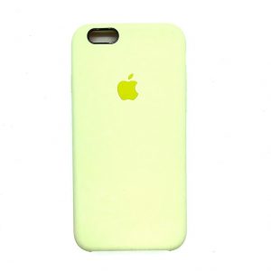 Оригинальный чехол Silicone Case с микрофиброй для Iphone 6 / 6s (Milk Yellow)