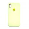 Оригинальный чехол Silicone Case с микрофиброй для Iphone XR №43 (Milk Yellow)