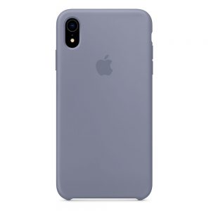 Оригинальный чехол Silicone Case с микрофиброй дляIphone XR №45 (Lavender Grey)