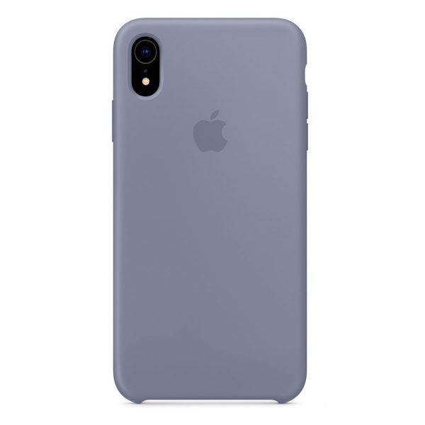 Оригинальный чехол Silicone Case с микрофиброй дляIphone XR №45 (Lavender Grey)