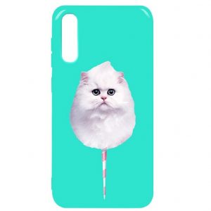 Силиконовый TPU чехол TOTO Pure Print Case с рисунком для Samsung Galaxy A50 2019 (A505) / A30s 2019 (A307)  (Cat Candy Mint)
