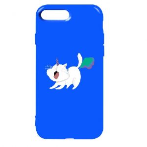 Силиконовый TPU чехол TOTO Pure Print Case с рисунком для iPhone 7 Plus / 8 Plus (Cat Puk Blue)