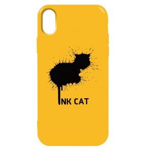 Силиконовый TPU чехол TOTO Pure Print Case с рисунком для iPhone XS Max (Inkcat Yellow)