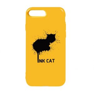 Силиконовый TPU чехол TOTO Pure Print Case с рисунком для iPhone 7 Plus / 8 Plus (Inkcat Yellow)