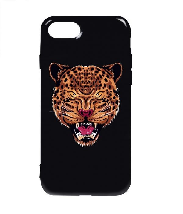 Силиконовый TPU чехол TOTO Pure Print Case с рисунком для Iphone 7 / 8 / SE (2020) – Leopard Black