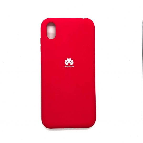 Оригинальный чехол Silicone Cover 360 с микрофиброй для Huawei Y5 2019 / Honor 8s (Красный)