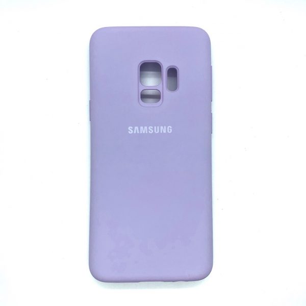 Оригинальный чехол Silicone Cover 360 с микрофиброй для Samsung Galaxy S9 (G960) (Сиреневый)