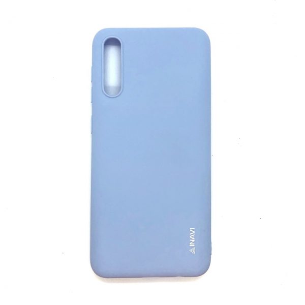 Матовый силиконовый (TPU) чехол для Samsung A50 2019 (A505) / A30s 2019 (A307) (Светло-голубой)