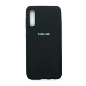 Оригинальный чехол Silicone Cover 360 с микрофиброй для Samsung Galaxy A70 2019 (A705) Черный