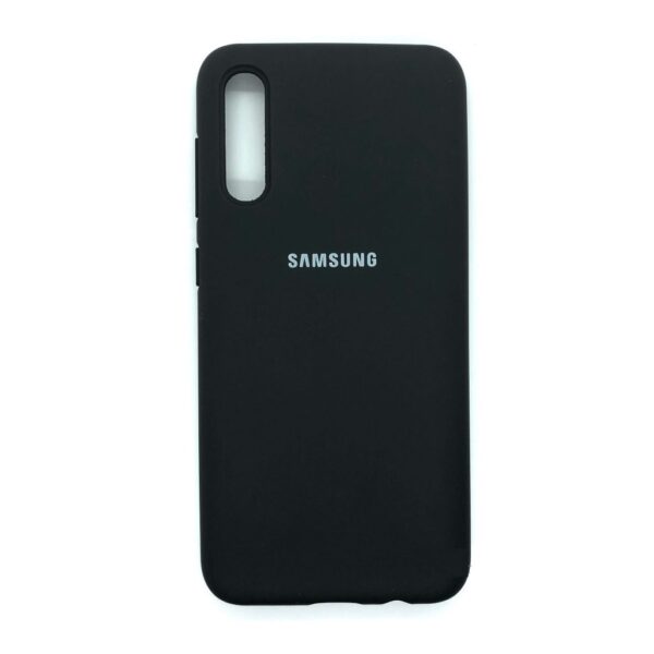Оригинальный чехол Silicone Cover 360 с микрофиброй для Samsung Galaxy A70 2019 (A705) Черный