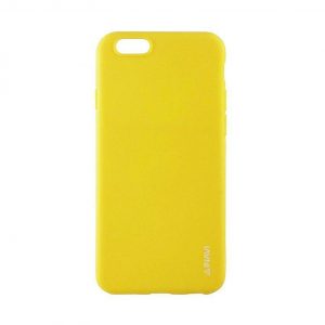 Матовый силиконовый (TPU) чехол для Iphone 6 / 6S (Желтый)