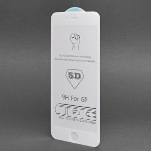 Защитное стекло 5D Premium Full Glue на весь экран для Iphone 6 Plus / 6s Plus – White