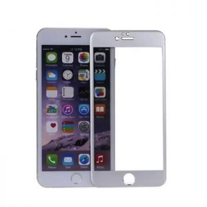 Защитное стекло 3D с алюминиевой рамкой для Iphone 6 Plus / 6s Plus – Silver
