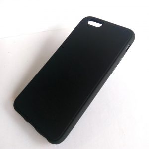 Матовый силиконовый (TPU) чехол для Iphone 6 / 6S (Черный)