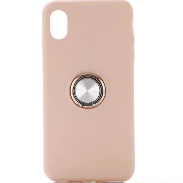 Чохол Summer Magnet Color Ring для Iphone X / XS Світло-рожевий