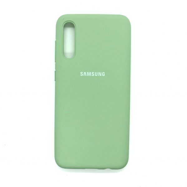 Оригинальный чехол Silicone Cover 360 с микрофиброй для Samsung Galaxy A50 2019 (A505) / A30s 2019 (A307) (Mint)