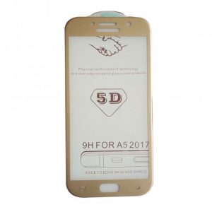 Защитное стекло 5D Premium Full Glue на весь экран для Samsung Galaxy A5 2017 (A520) – Gold