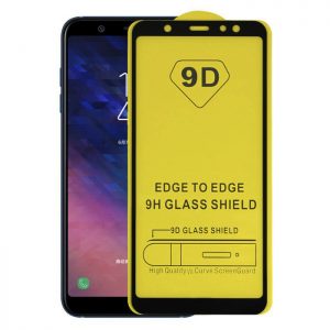 Защитное стекло 9D Full Glue Cover Glass на весь экран для Samsung Galaxy A6 Plus 2018 (A605) – Black