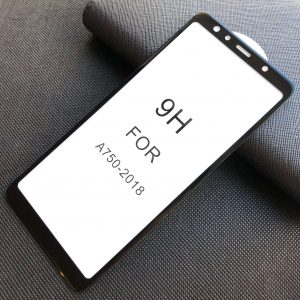 Защитное стекло 5D Premium 9H Full Glue на весь экран для Samsung Galaxy A7 2018 (A750) – Black