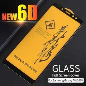 Защитное стекло 6D Full Glue Cover Glass на весь экран для Samsung Galaxy A8 Plus 2018 (A730) – Black