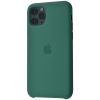 Оригинальный чехол Silicone Case с микрофиброй для Iphone 11 Pro Max – Pine green