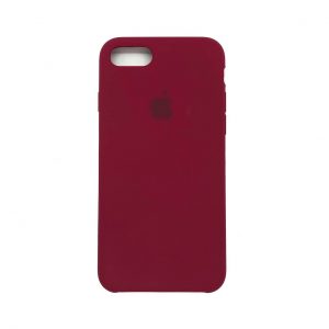 Оригинальный чехол Silicone Case с микрофиброй для Iphone 7 / 8 / SE (2020) №4 (Rose Red)