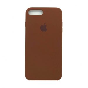 Оригинальный чехол Silicone Case с микрофиброй для Iphone 7 Plus / 8 Plus №30  (Brown)