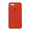 Оригинальный чехол Silicone Case с микрофиброй для Iphone 7 Plus / 8 Plus №18 (Orange)