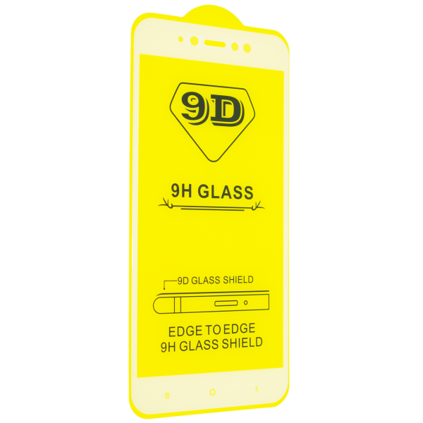 Защитное стекло 9D Full Glue Cover Glass на весь экран для Xiaomi Redmi Note 5A / Note 5A Prime – White