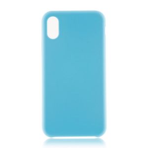 Матовый силиконовый (TPU) чехол для Iphone X / XS (Голубой)