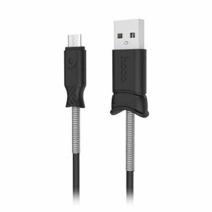 Кабель Hoco X24 Picses carged USB to MicroUSB 2.4A (1м) – Black