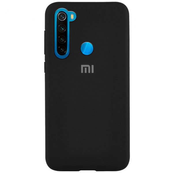 Оригинальный чехол Silicone Cover 360 с микрофиброй для Xiaomi Redmi Note 8 – Black