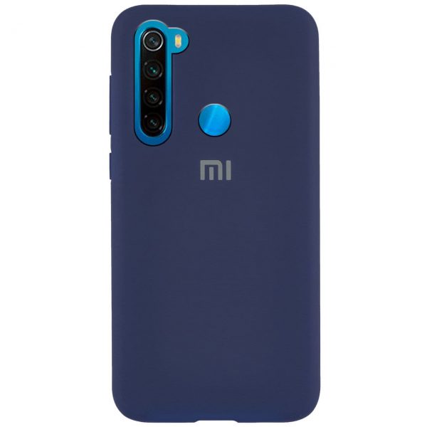 Оригинальный чехол Silicone Cover 360 с микрофиброй для Xiaomi Redmi Note 8T – Синий / Navy Blue