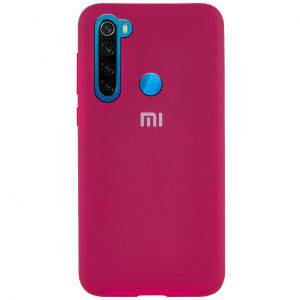 Оригинальный чехол Silicone Cover 360 с микрофиброй для Xiaomi Redmi Note 8 – Hot Pink