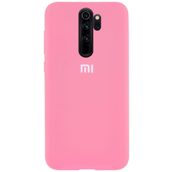 Оригинальный чехол Silicone Cover 360 с микрофиброй для Xiaomi Redmi Note 8 Pro – Pink